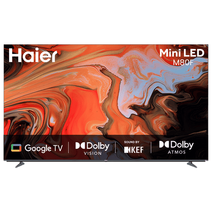 Haier 55M80 139.7 cm (55 inch) 4K Ultra HD Mini LED Smart Google TV with Google Assistant Support (2025 model)