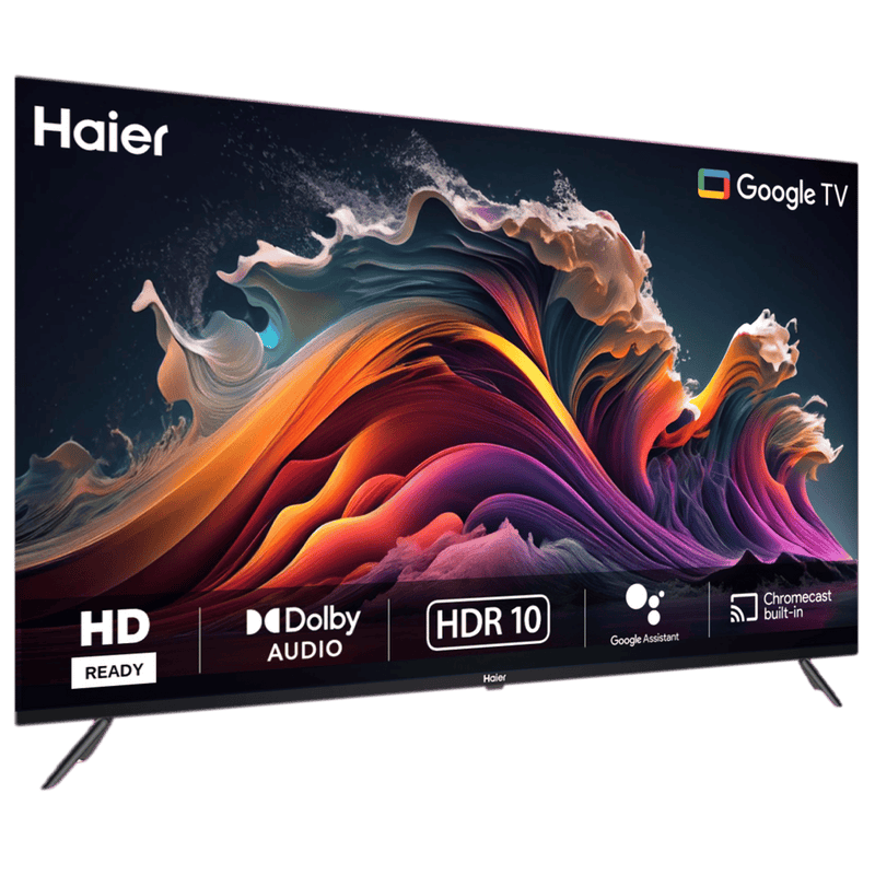 Haier 81.28 cm (32 inch) HD Ready LED Smart Google TV with Google Assistant (2025 model)