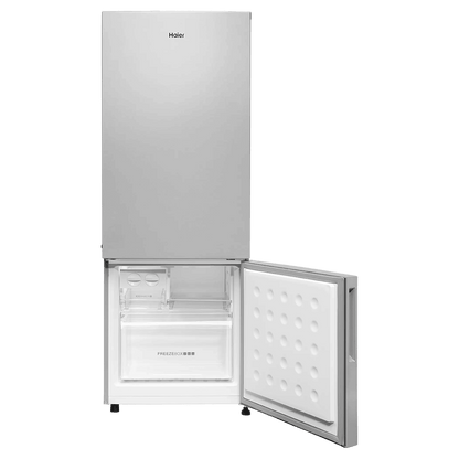 Haier 300 Litres 2 Star Frost Free Double Door Bottom Mount Refrigerator with Antibacterial Gasket (HRB-3502BS-P, Brushline Silver)