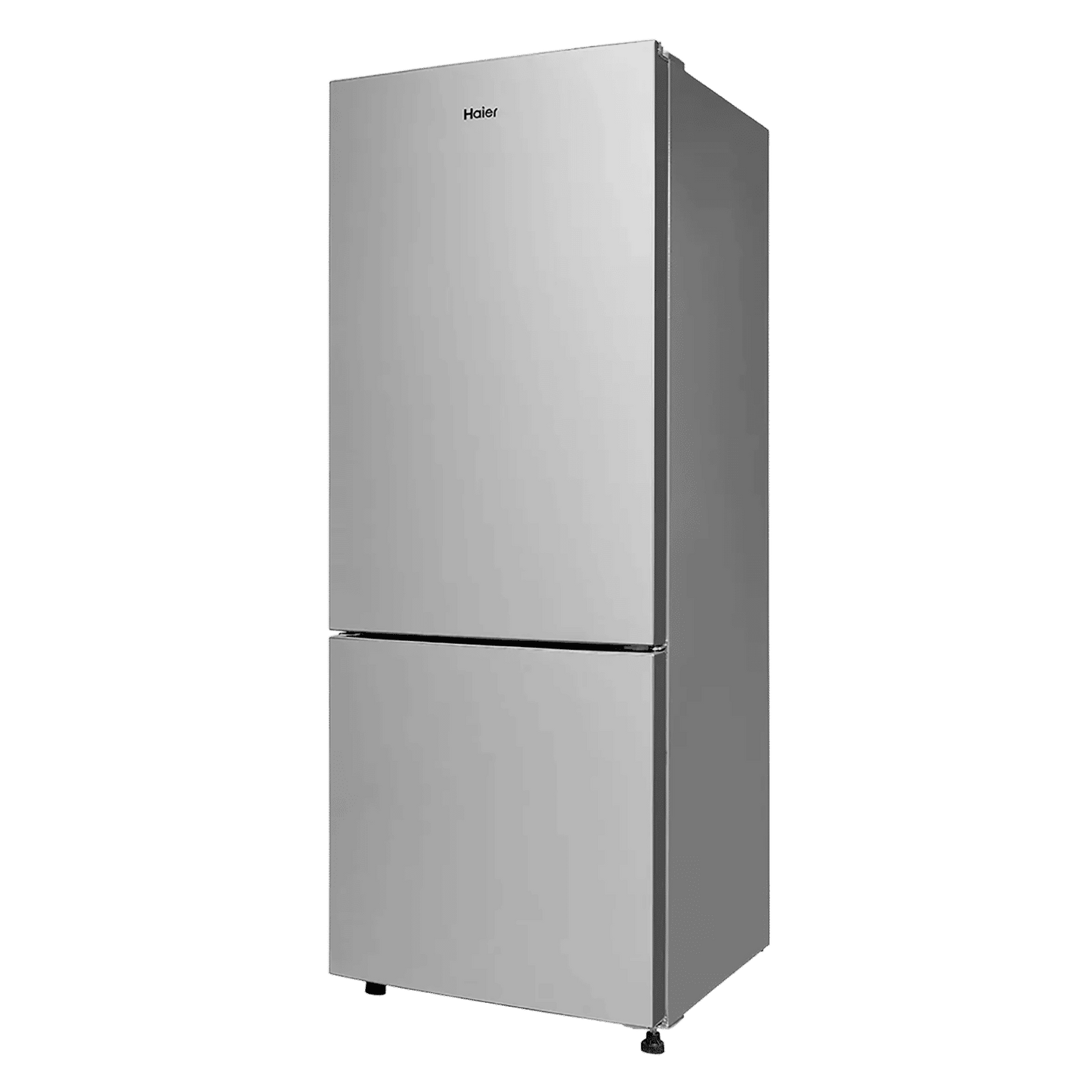 Haier 300 Litres 2 Star Frost Free Double Door Bottom Mount Refrigerator with Antibacterial Gasket (HRB-3502BS-P, Brushline Silver)