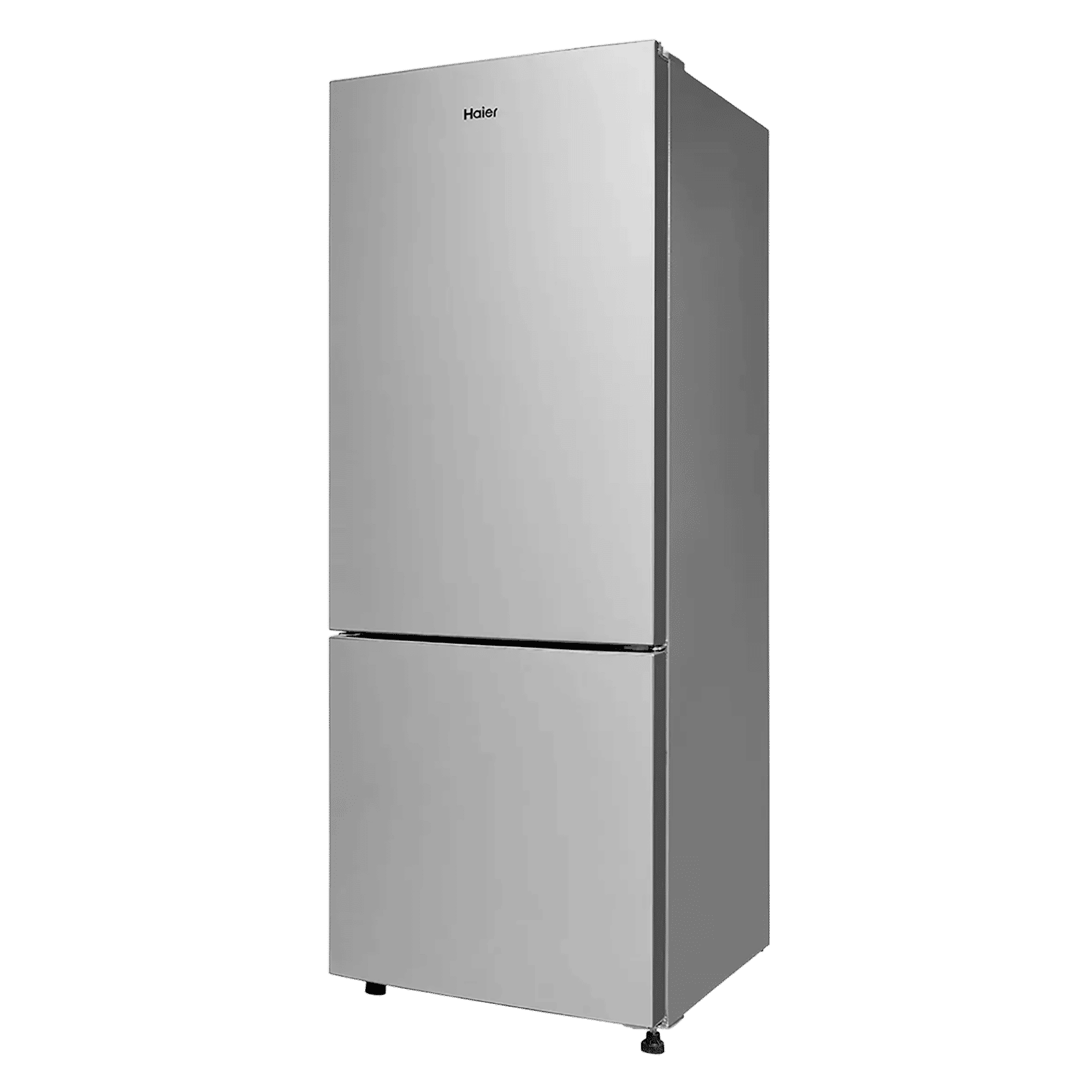 Haier 300 Litres 2 Star Frost Free Double Door Bottom Mount Refrigerator with Antibacterial Gasket (HRB-3502BS-P, Brushline Silver)