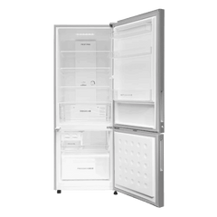 Haier 300 Litres 2 Star Frost Free Double Door Bottom Mount Refrigerator with Antibacterial Gasket (HRB-3502BS-P, Brushline Silver)