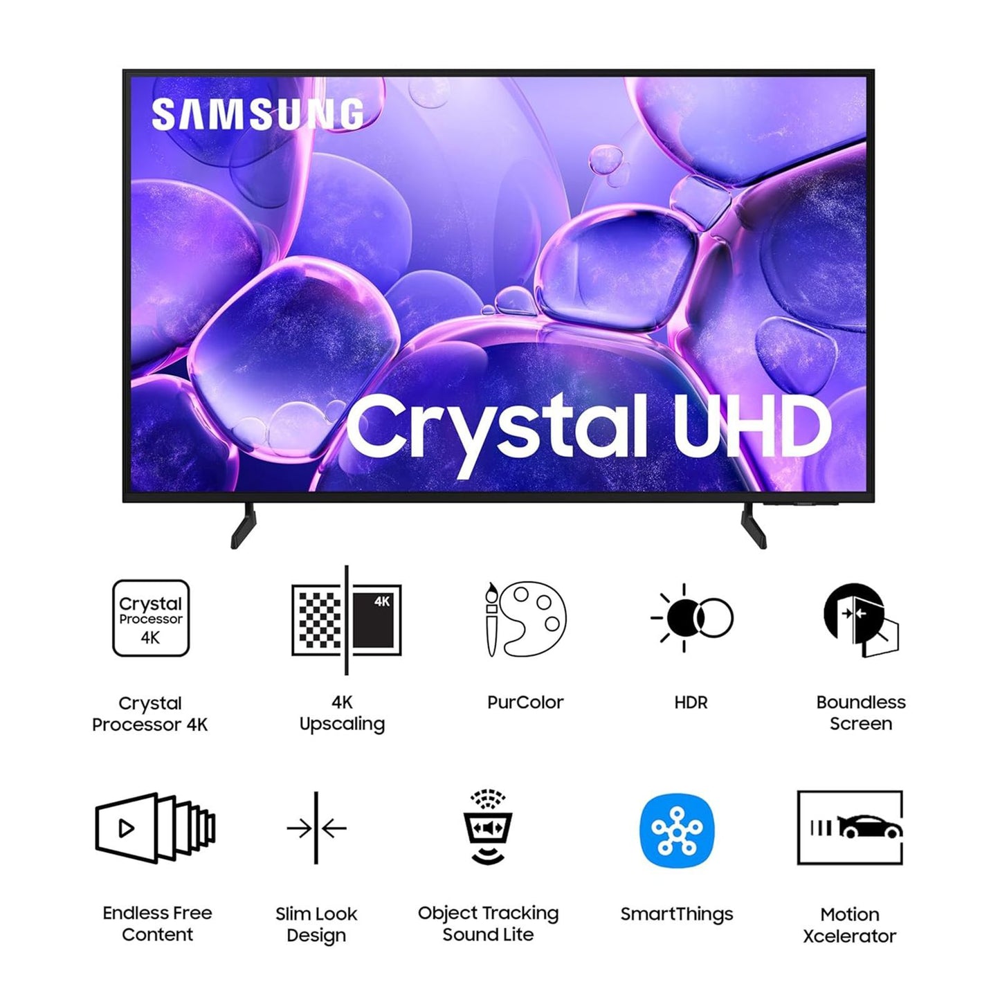 SAMSUNG U8100F 109.22 cm (43 inch) 4K Ultra HD LED Smart Tizen TV with Alexa & Google Assistant (2025 model)