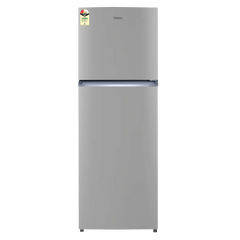Haier HRF-2902 240 Litres 2 Star Frost Free Double Door Refrigerator with Stabilizer Free Operation (HRF-2902IEBS-P, Brushline Silver)