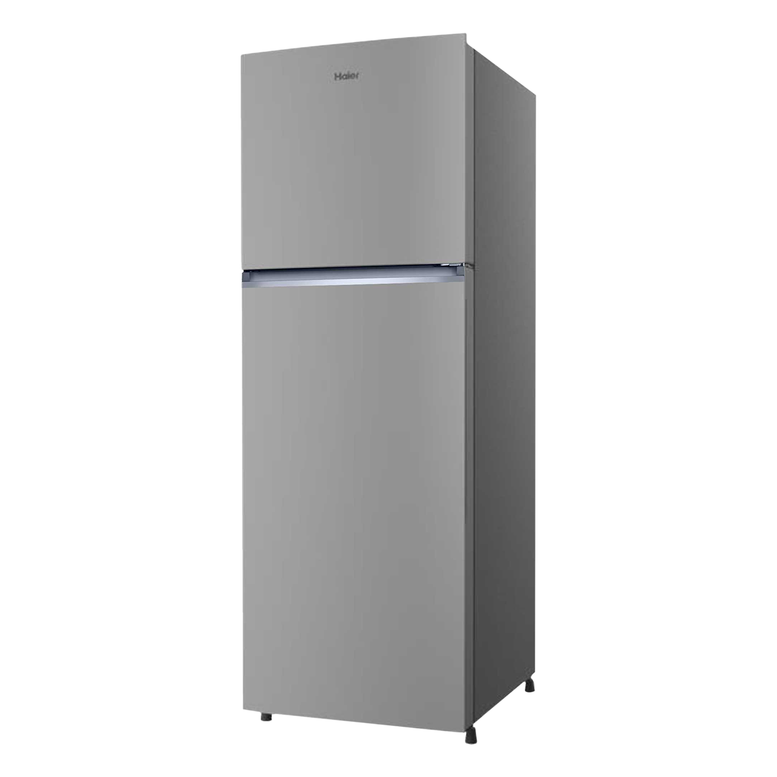 Haier HRF-2902 240 Litres 2 Star Frost Free Double Door Refrigerator with Stabilizer Free Operation (HRF-2902IEBS-P, Brushline Silver)