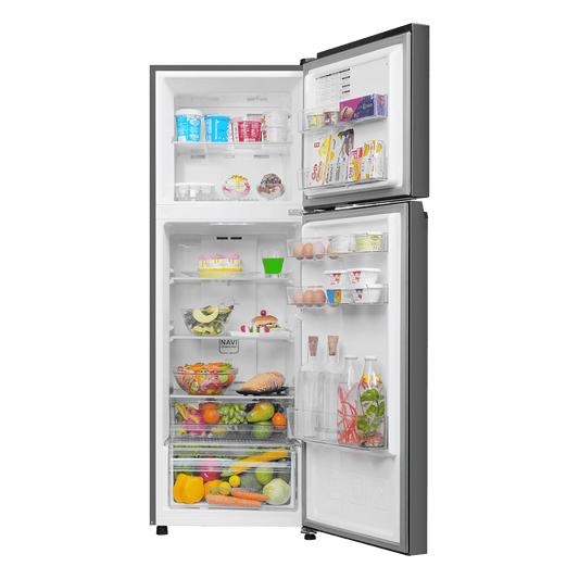 Haier HRF-2902 240 Litres 2 Star Frost Free Double Door Convertible Refrigerator with Turbo Icing Technology (HRF-2902IBGB-P, GE Black)