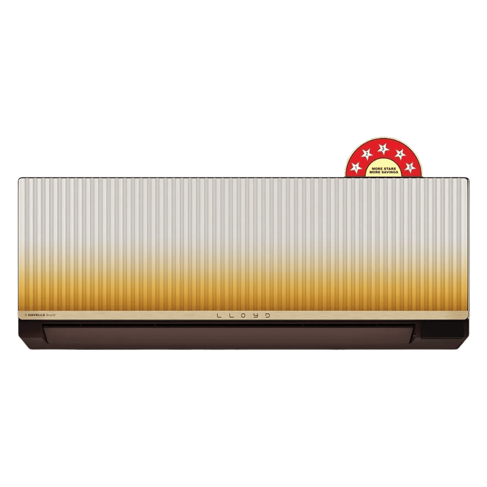 Lloyd Stunnair 1.5 Ton 5 Star Wi-Fi Inverter Split AC (6 in 1 Expandable, Mood Lighting, In-Built Air Purifier, Direct Voice Command, Copper, Beige & Cocoa, New Launch GLS19V5KOOQZ)