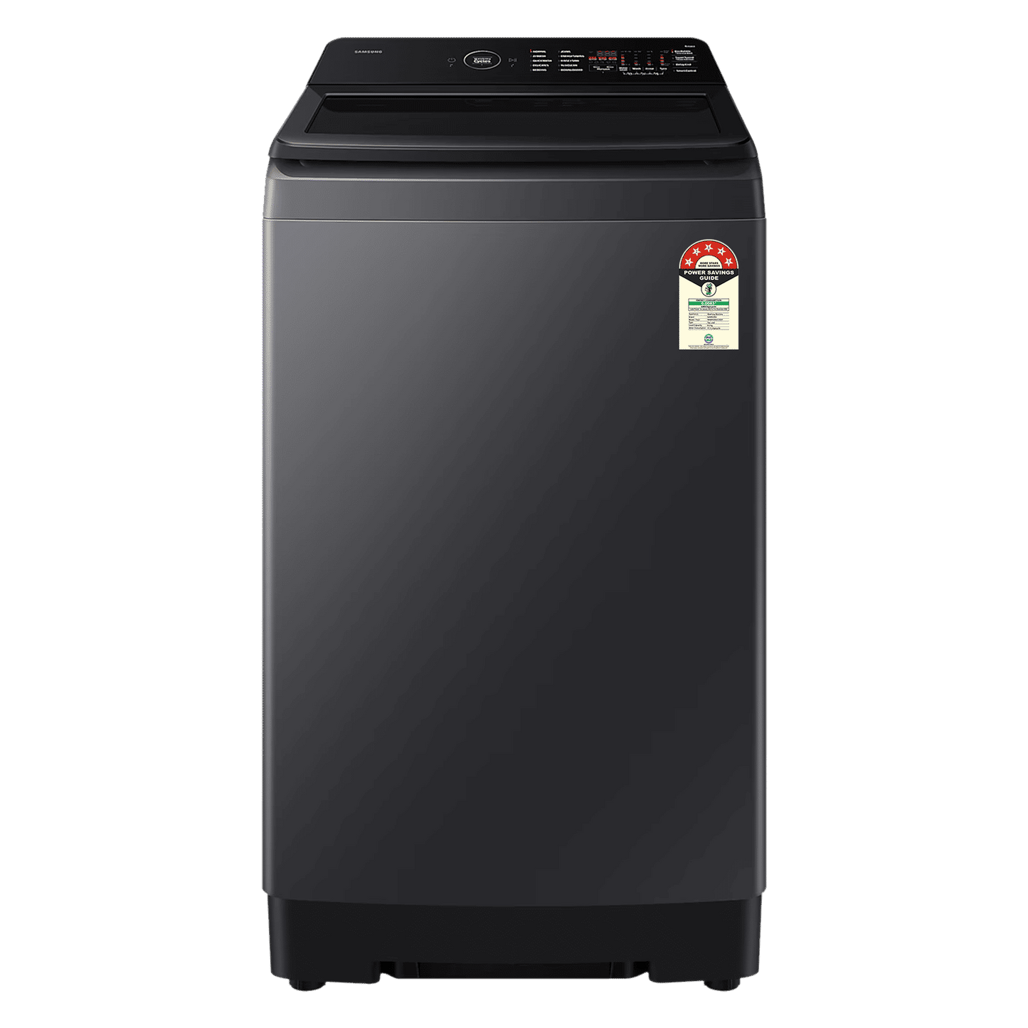 SAMSUNG 8 kg 5 Star Wi-Fi Inverter Fully Automatic Top Load Washing Machine (WA80F08S2CTL, AI VRT+ Technology, Deep Charcoal)