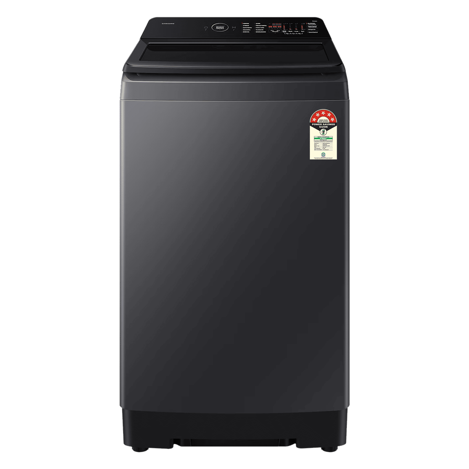 SAMSUNG 8 kg 5 Star Wi-Fi Inverter Fully Automatic Top Load Washing Machine (WA80F08S2CTL, AI VRT+ Technology, Deep Charcoal)