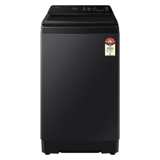 SAMSUNG 8 kg 5 Star Wi-Fi Inverter Fully Automatic Top Load Washing Machine (WA80F08E2BTL, AI VRT+ Technology, Black Caviar)