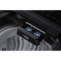 SAMSUNG 8 kg 5 Star Wi-Fi Inverter Fully Automatic Top Load Washing Machine (WA80F08E2BTL, AI VRT+ Technology, Black Caviar)