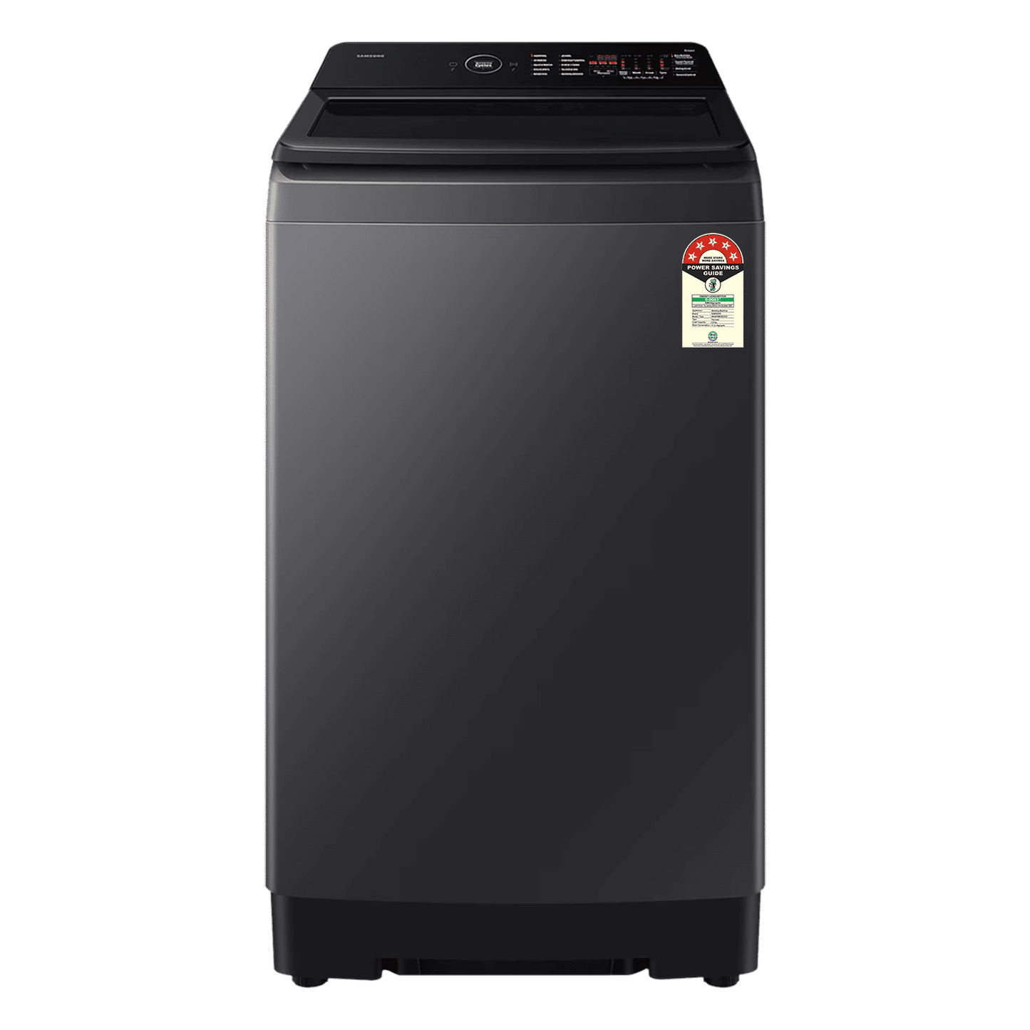 SAMSUNG 8 kg 5 Star Wi-Fi Inverter Fully Automatic Top Load Washing Machine (WA80F08B3BTL, AI VRT+ Technology, Black Caviar)