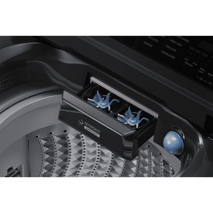 SAMSUNG 8 kg 5 Star Wi-Fi Inverter Fully Automatic Top Load Washing Machine (WA80F08B3BTL, AI VRT+ Technology, Black Caviar)