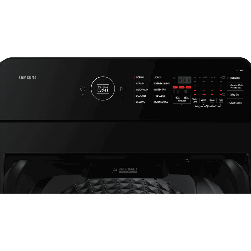 SAMSUNG 10 kg 5 Star Wi-Fi Inverter Fully Automatic Top Load Washing Machine (WA80F10E2CTL, AI VRT+ Technology, Deep Charcoal)
