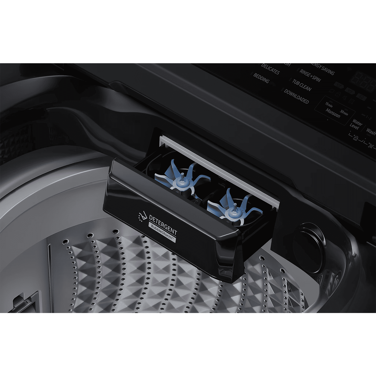 SAMSUNG 10 kg 5 Star Wi-Fi Inverter Fully Automatic Top Load Washing Machine (WA80F10E2CTL, AI VRT+ Technology, Deep Charcoal)