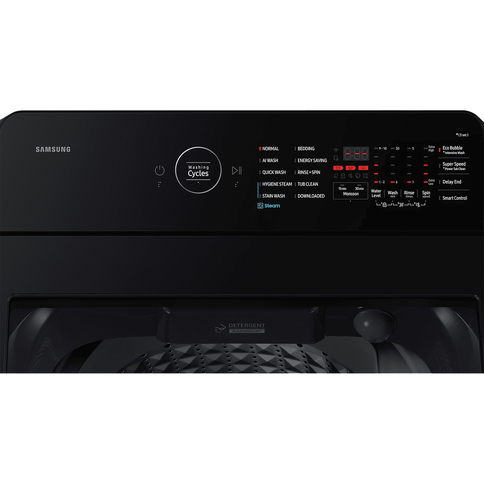 SAMSUNG 10 kg 5 Star Wi-Fi Inverter Fully Automatic Top Load Washing Machine (WA80F10B3NTL, AI VRT+ Technology, Brushed Navy)