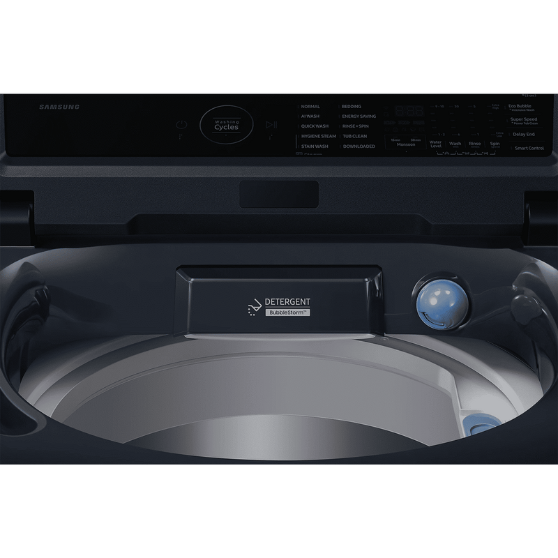 SAMSUNG 10 kg 5 Star Wi-Fi Inverter Fully Automatic Top Load Washing Machine (WA80F10B3NTL, AI VRT+ Technology, Brushed Navy)