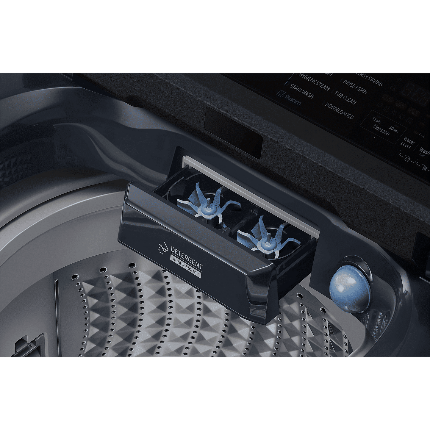 SAMSUNG 10 kg 5 Star Wi-Fi Inverter Fully Automatic Top Load Washing Machine (WA80F10B3NTL, AI VRT+ Technology, Brushed Navy)