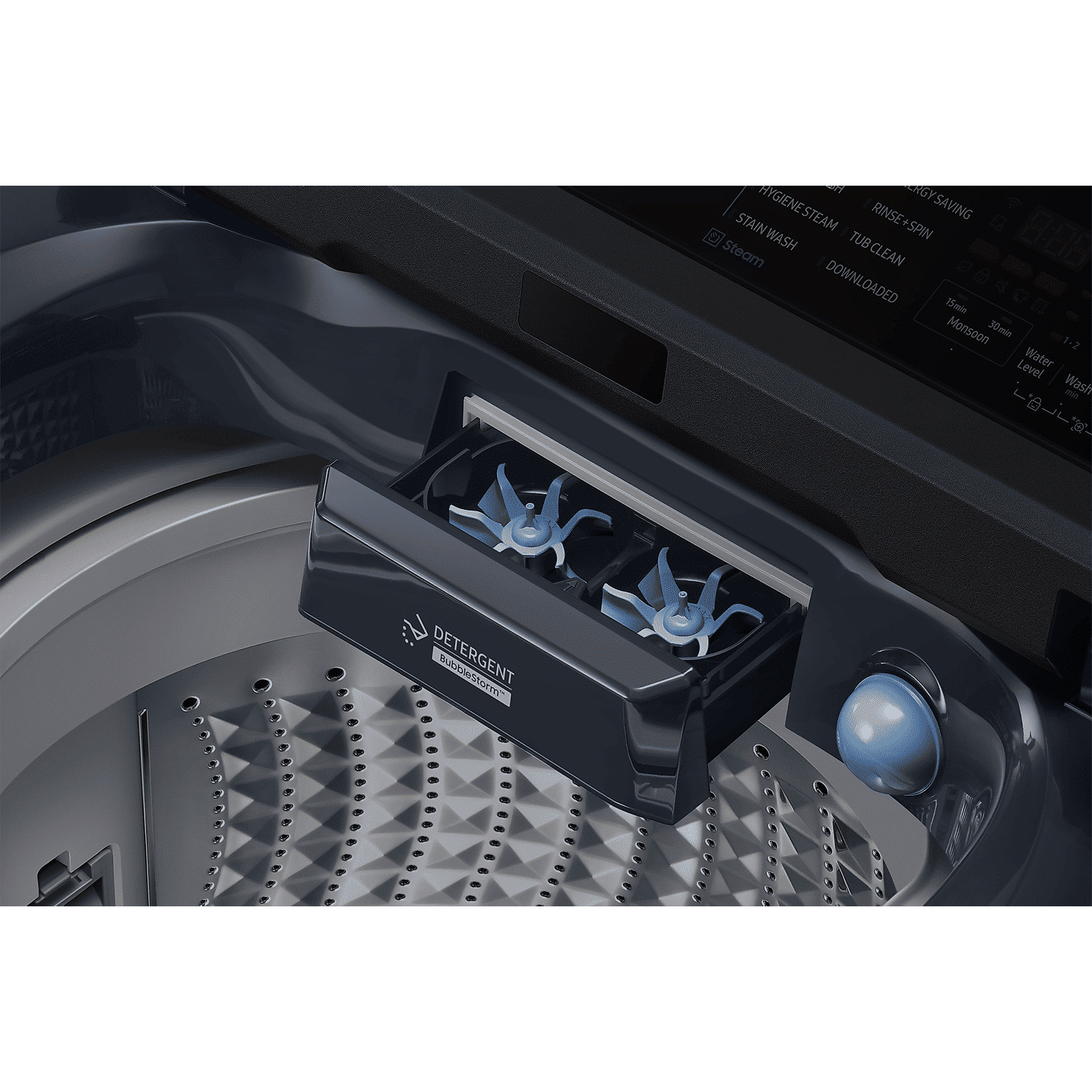 SAMSUNG 10 kg 5 Star Wi-Fi Inverter Fully Automatic Top Load Washing Machine (WA80F10B3NTL, AI VRT+ Technology, Brushed Navy)