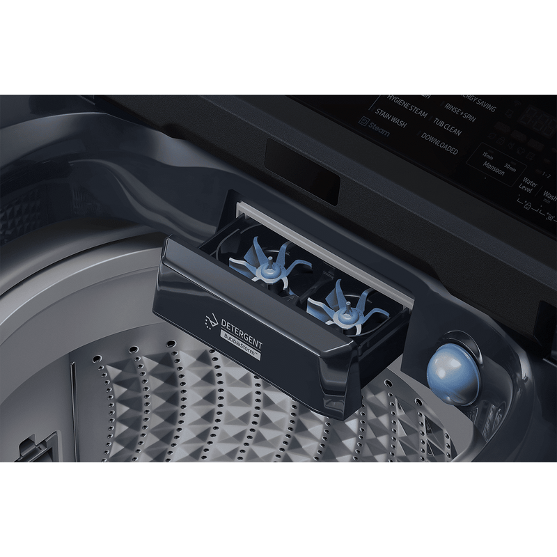 SAMSUNG 10 kg 5 Star Wi-Fi Inverter Fully Automatic Top Load Washing Machine (WA80F10B3NTL, AI VRT+ Technology, Brushed Navy)