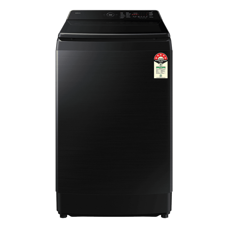 SAMSUNG 12 kg 5 Star Wi-Fi Inverter Fully Automatic Top Load Washing Machine (WA80F12B6BTL, AI VRT+ Technology, Black Caviar)