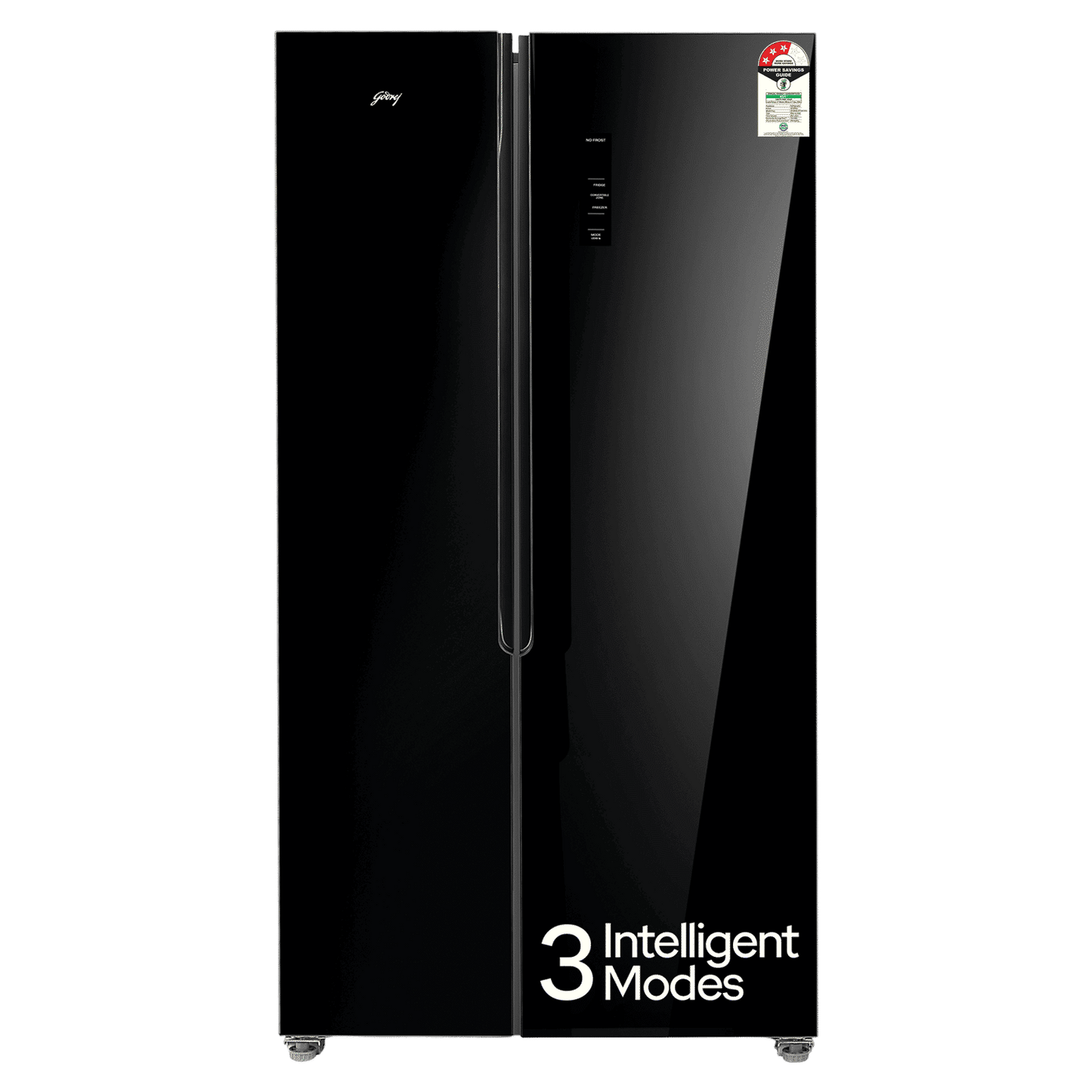 Godrej 600 Litres 3 Star Frost Free Side by Side Refrigerator with Powered By AI (RS EON VELVET 646C RIT, Opera Black)
