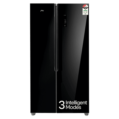 Godrej 600 Litres 3 Star Frost Free Side by Side Refrigerator with Powered By AI (RS EON VELVET 646C RIT, Opera Black)