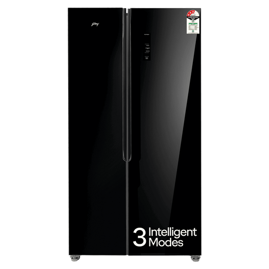 Godrej 600 Litres 3 Star Frost Free Side by Side Refrigerator with Powered By AI (RS EON VELVET 646C RIT, Opera Black)