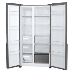 Godrej 600 Litres 3 Star Frost Free Side by Side Refrigerator with Powered By AI (RS EON VELVET 646C RIT, Opera Black)