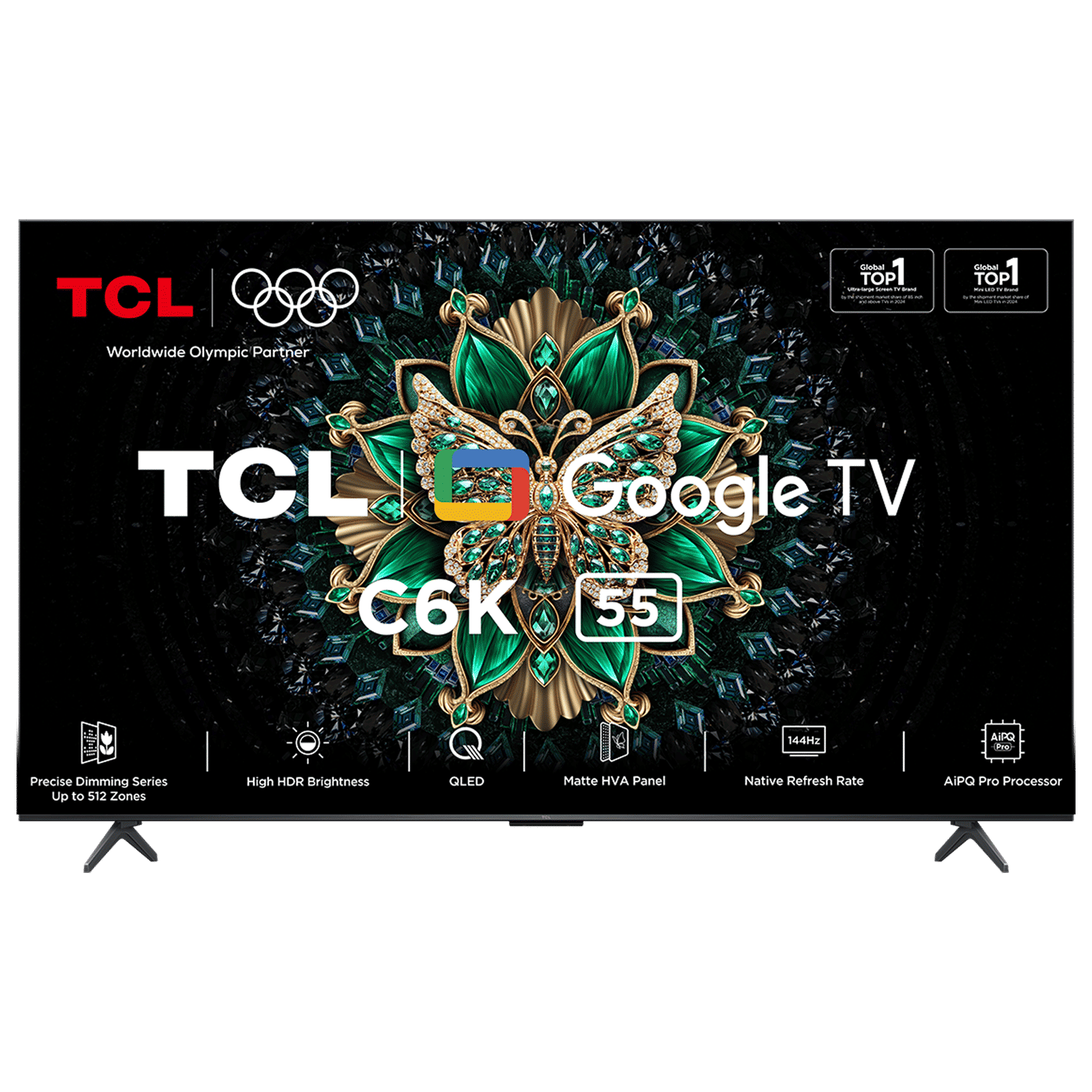 TCL C6K 139.7 cm (55 inch) QD-Mini LED 4K Ultra HD Smart Google TV with Google Voice Assistant (2025 model)