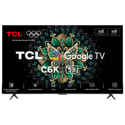 TCL C6K 139.7 cm (55 inch) QD-Mini LED 4K Ultra HD Smart Google TV with Google Voice Assistant (2025 model)