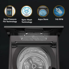 Whirlpool 6.5 kg 5 Star Fully Automatic Top Load Washing Machine (Magic Clean, 31659, 6th Sense Technology, Grey)