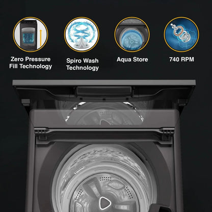 Whirlpool 6.5 kg 5 Star Fully Automatic Top Load Washing Machine (Magic Clean, 31659, 6th Sense Technology, Grey)