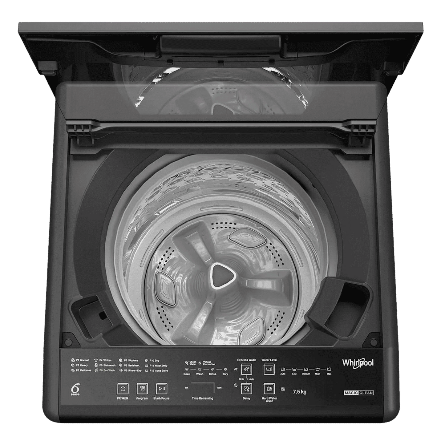 Whirlpool 7.5 kg 5 Star Fully Automatic Top Load Washing Machine (Magic Clean, 31611, 6th Sense Technology, Grey)