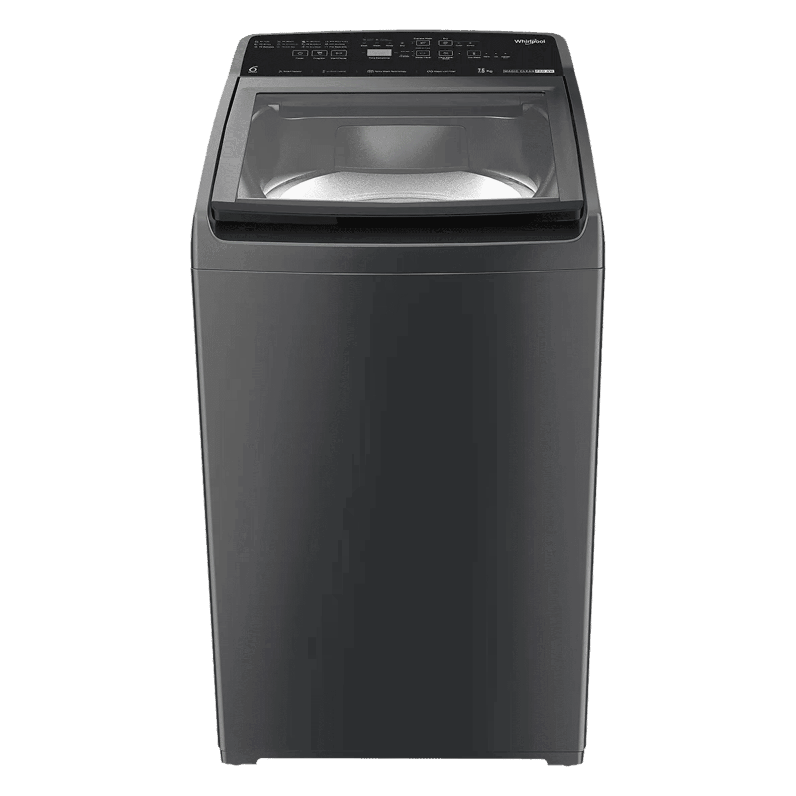 Whirlpool 7.5 kg 5 Star Fully Automatic Top Load Washing Machine (Magic Clean Pro, 31667, 6th Sense Technology, Grey)