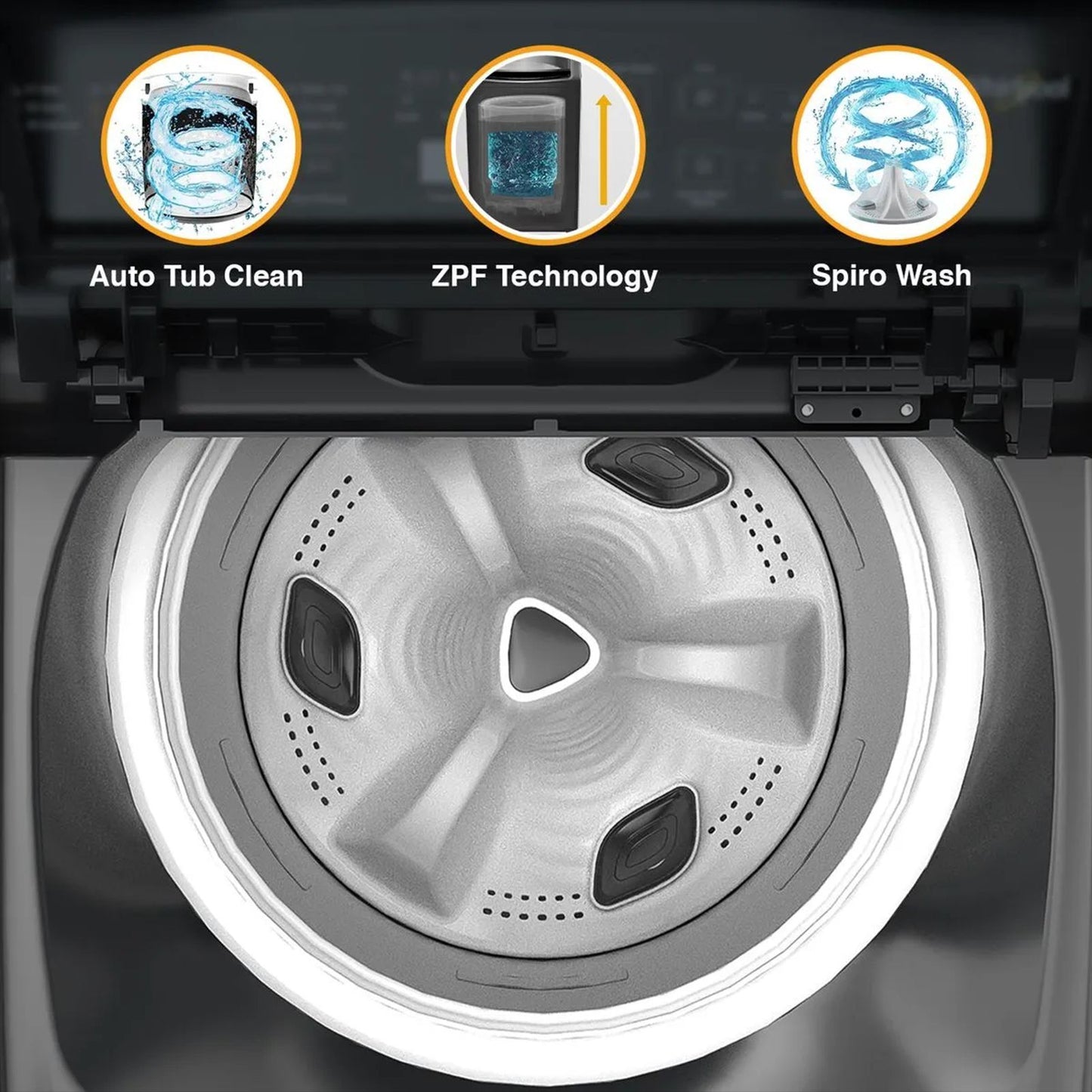 Whirlpool 7.5 kg 5 Star Fully Automatic Top Load Washing Machine (Magic Clean Pro, 31667, 6th Sense Technology, Grey)