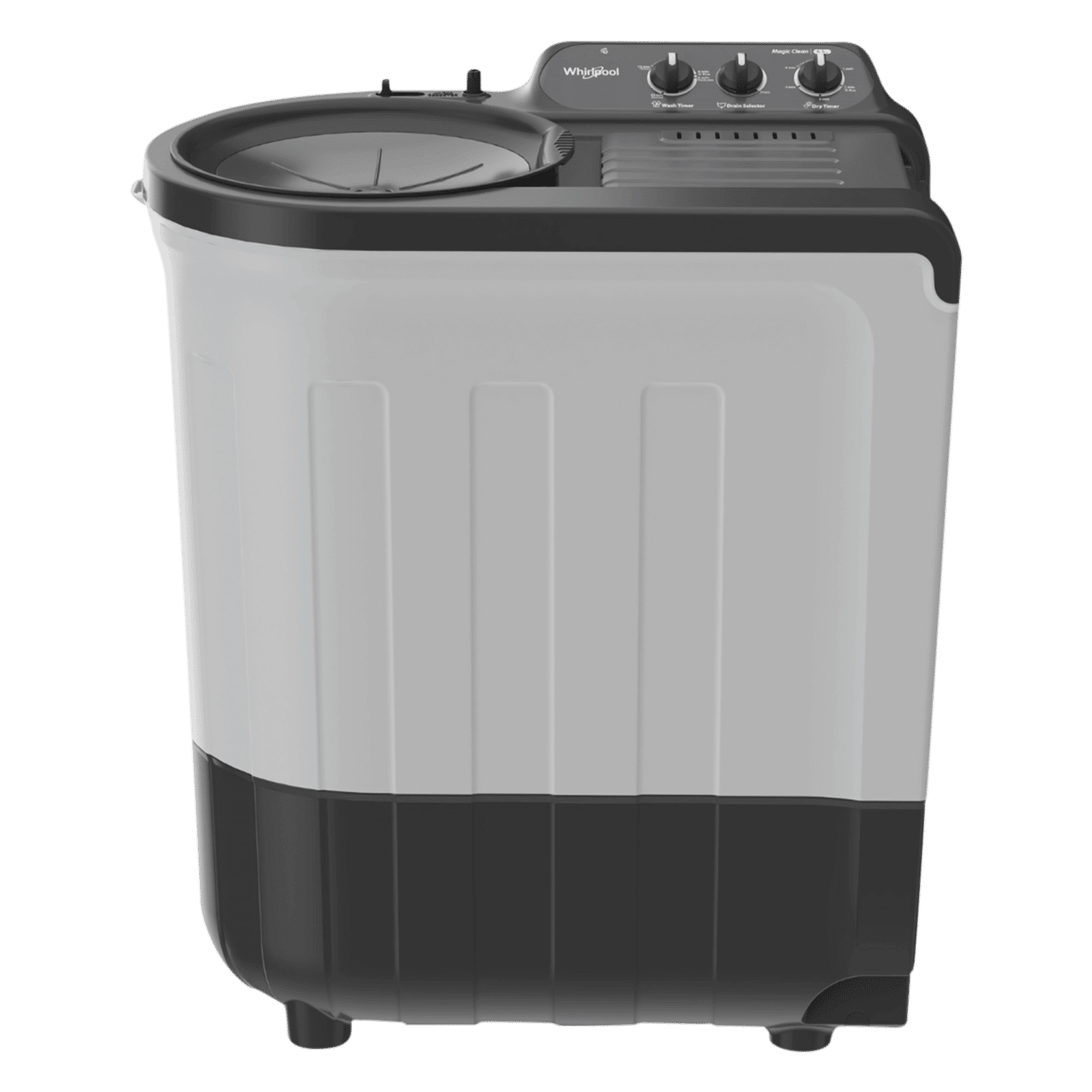 Whirlpool 6.5 kg 5 Star Semi Automatic Washing Machine with In built Scrubber (Magic Clean , 30337, Grey)