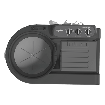 Whirlpool 6.5 kg 5 Star Semi Automatic Washing Machine with In built Scrubber (Magic Clean , 30337, Grey)