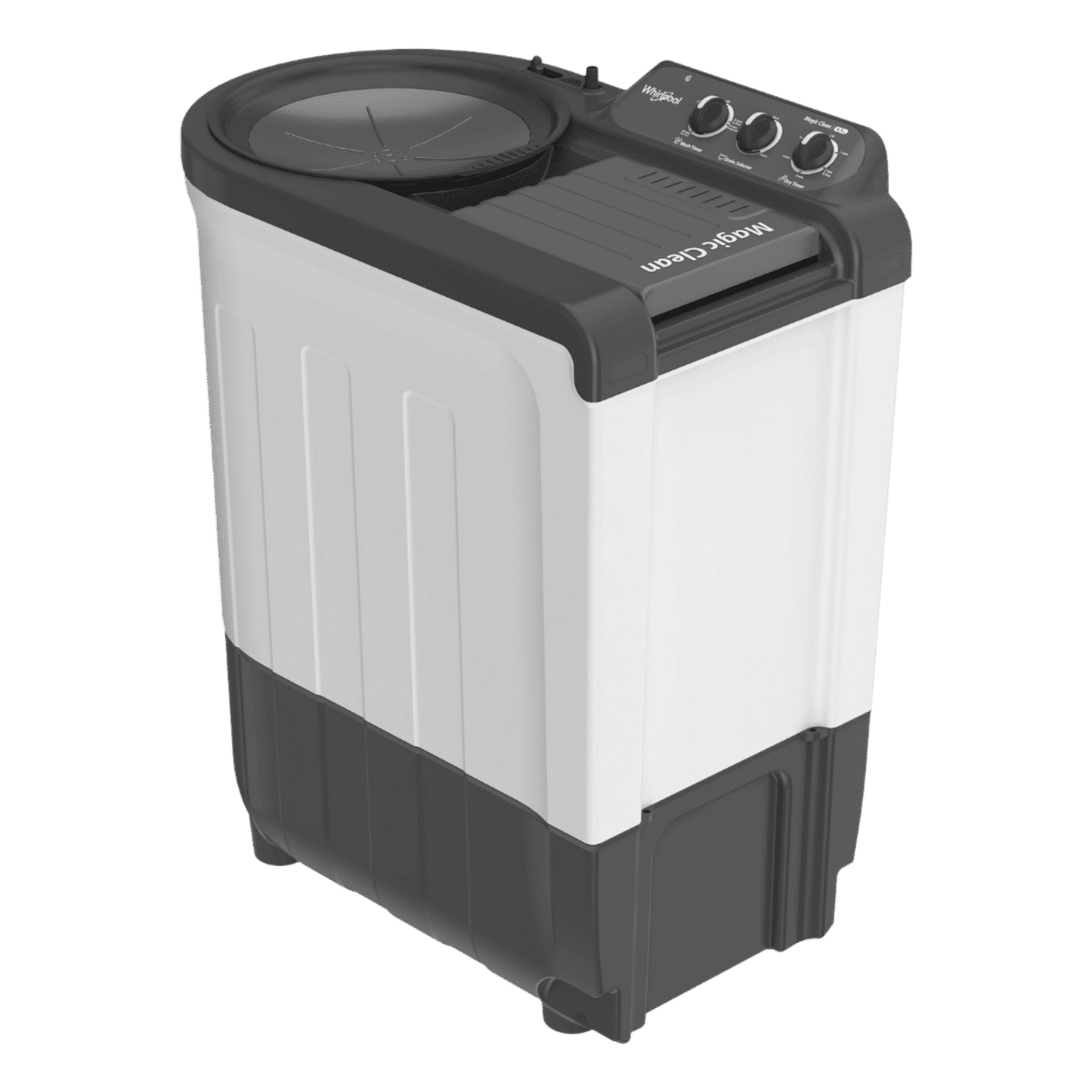 Whirlpool 6.5 kg 5 Star Semi Automatic Washing Machine with In built Scrubber (Magic Clean , 30337, Grey)