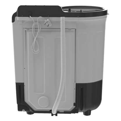 Whirlpool 6.5 kg 5 Star Semi Automatic Washing Machine with In built Scrubber (Magic Clean , 30337, Grey)