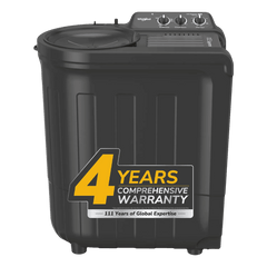 Whirlpool 7.5 kg 5 Star Semi Automatic Washing Machine with In built Scrubber (Magic Clean, 30291, Grey)