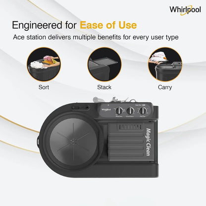 Whirlpool 7.5 kg 5 Star Semi Automatic Washing Machine with In built Scrubber (Magic Clean, 30291, Grey)