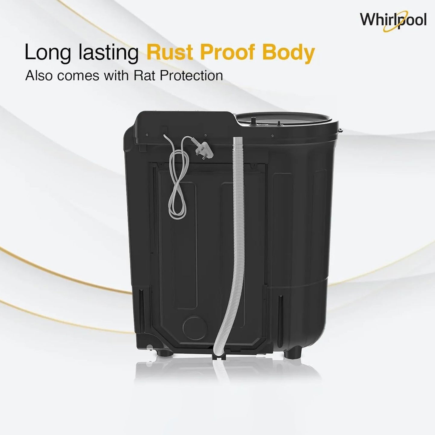 Whirlpool 7.5 kg 5 Star Semi Automatic Washing Machine with In built Scrubber (Magic Clean, 30291, Grey)