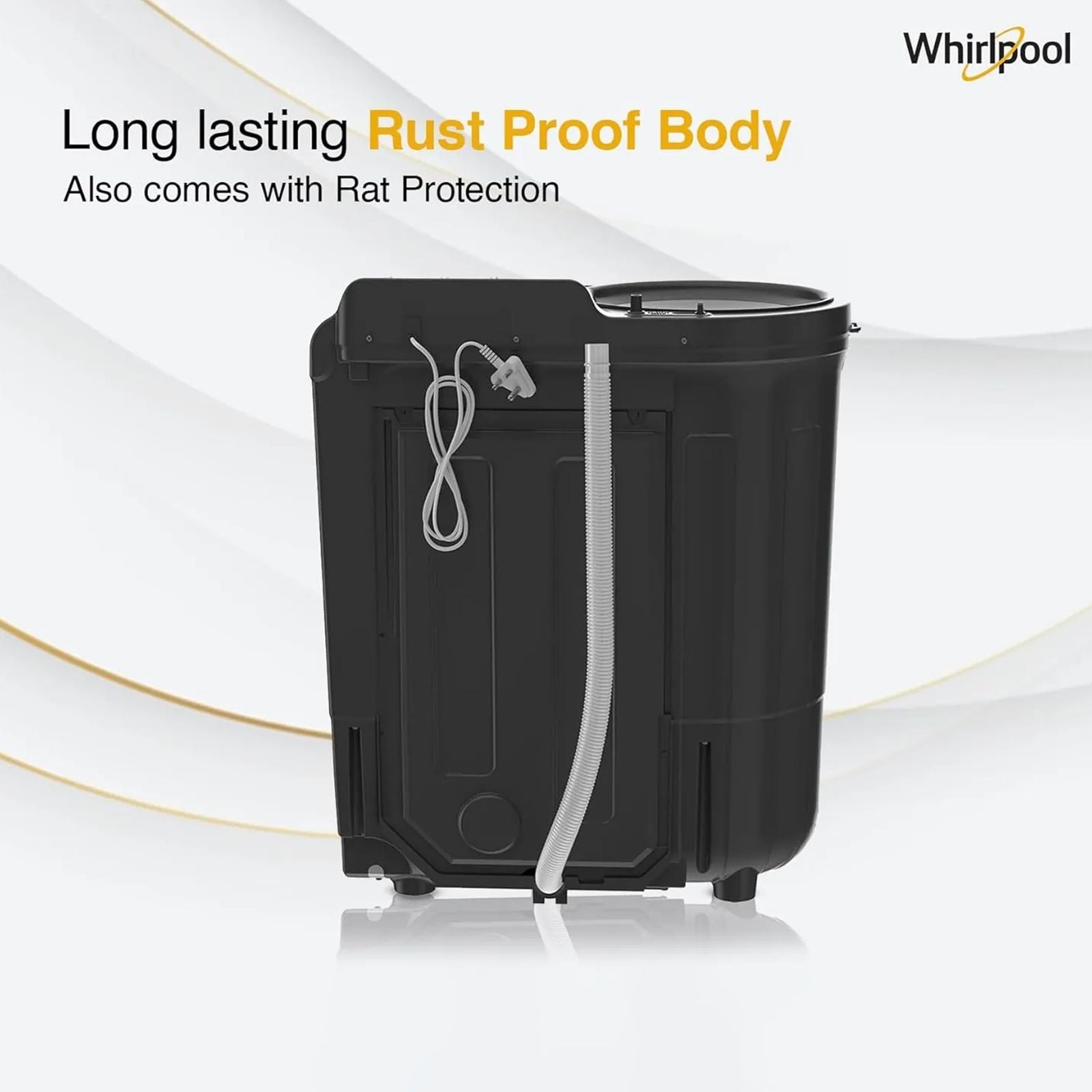 Whirlpool 7.5 kg 5 Star Semi Automatic Washing Machine with In built Scrubber (Magic Clean, 30291, Grey)