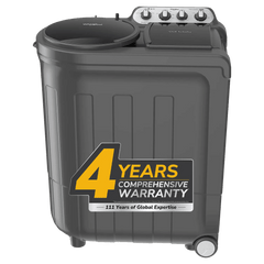 Whirlpool 8.0 kg 5 Star Semi Automatic Washing Machine with In built Scrubber (Magic Clean, 30318, Grey)