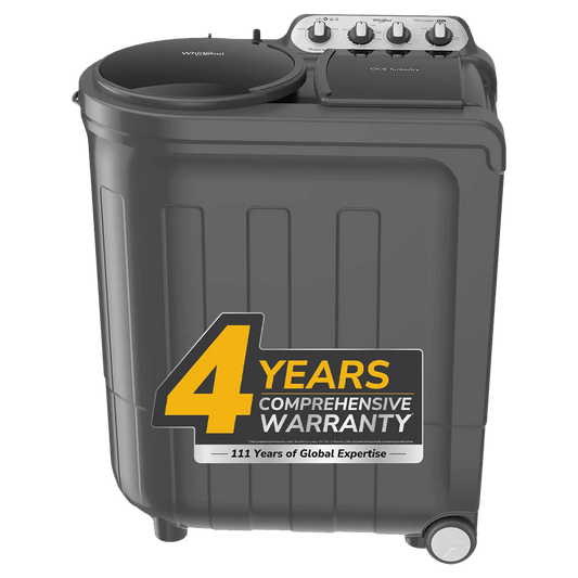 Whirlpool 8.0 kg 5 Star Semi Automatic Washing Machine with In built Scrubber (Magic Clean, 30318, Grey)