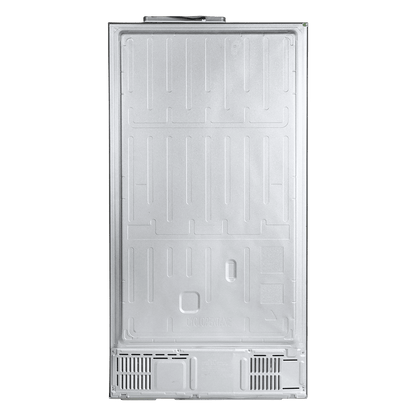 Haier Vogue Series 598 Litres 3 Star Frost Free Side by Side Door Smart Wifi Enabled Refrigerator with Deo Fresh Technology (HRT-683GOGU1, Grey Onyx Glass)