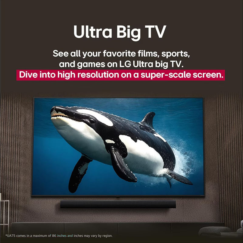 LG UA75 109.22 cm (43 inch) 4K Ultra HD Smart WebOS TV with Google Cast (2025 model)