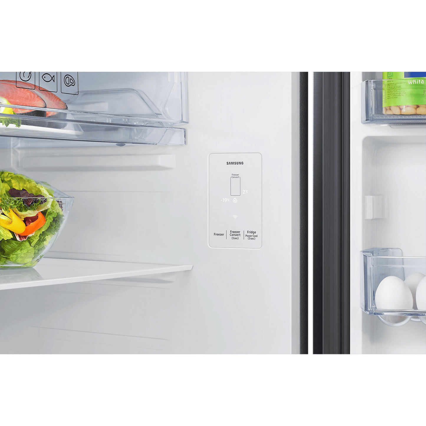 SAMSUNG 467 Litres 3 Star Frost Free Double Door Smart Wifi Enabled Refrigerator with Twin Cooling Plus Technology (RT80F51C3KHL, Luxe Black)