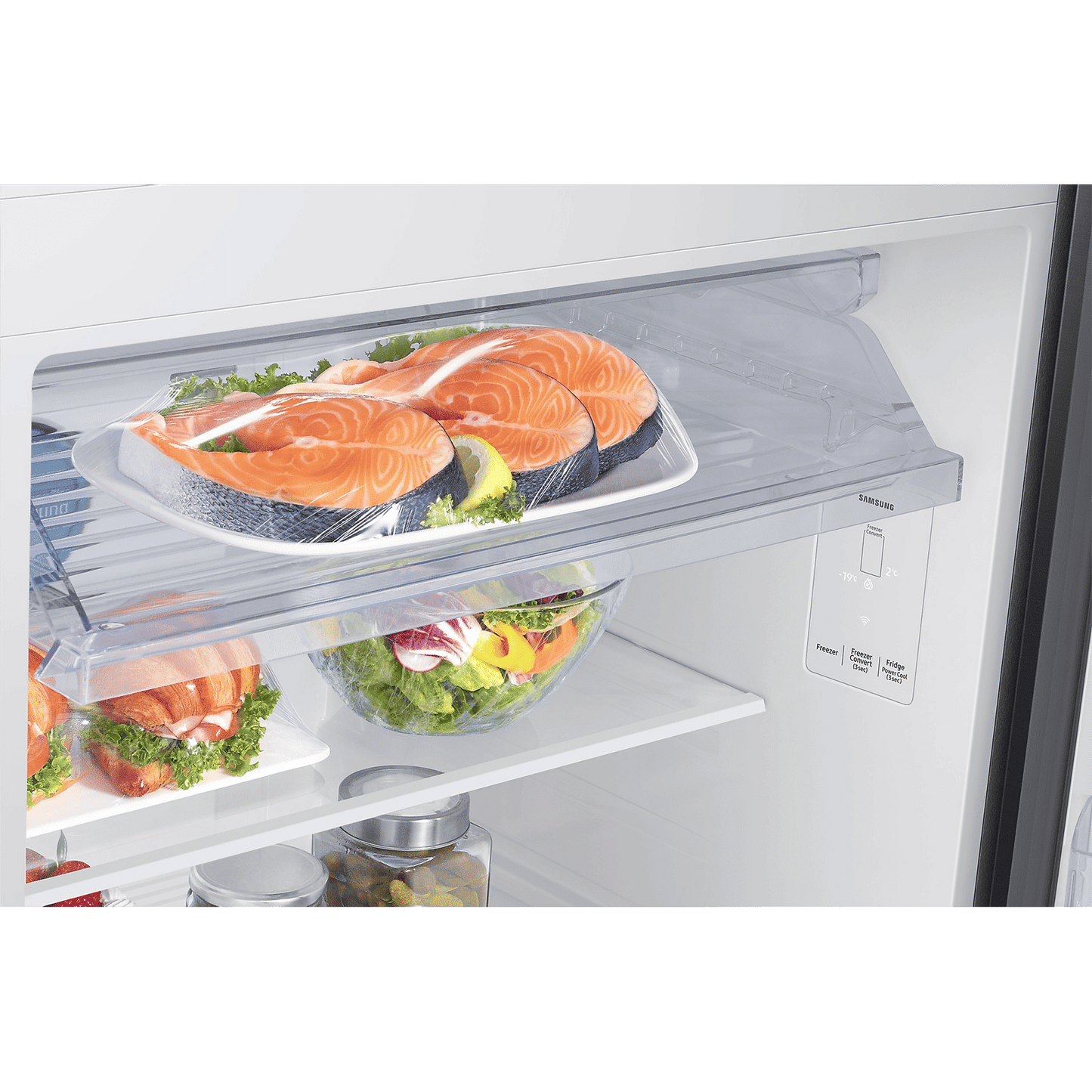 SAMSUNG 467 Litres 3 Star Frost Free Double Door Smart Wifi Enabled Refrigerator with Twin Cooling Plus Technology (RT80F51C3KHL, Luxe Black)